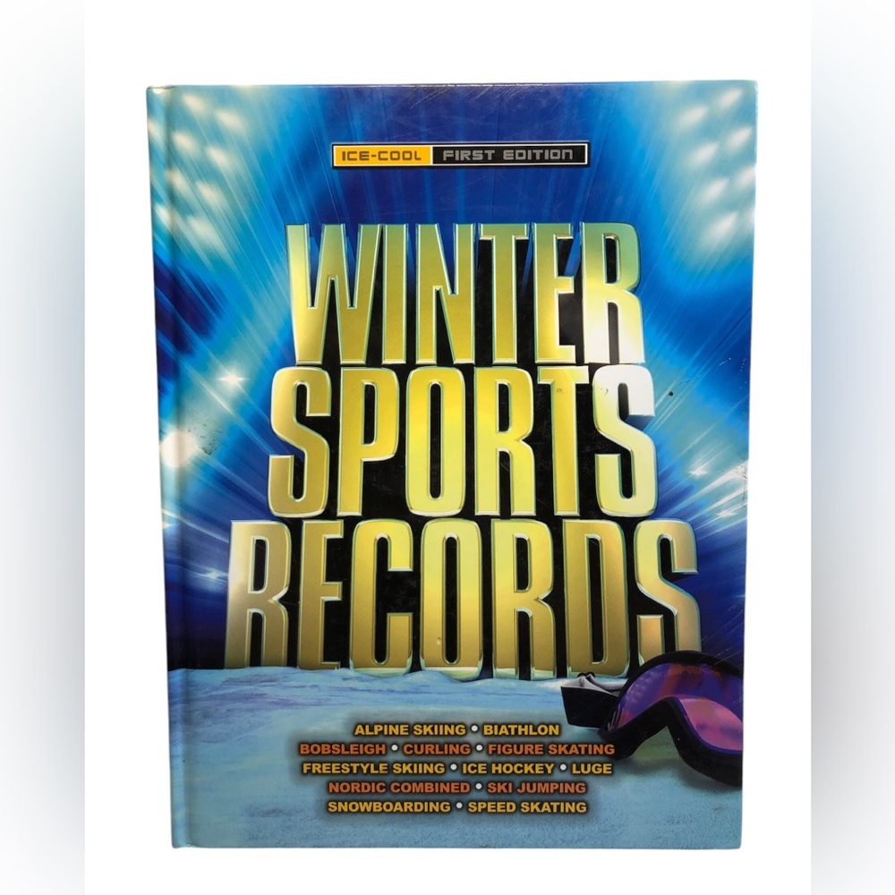 Winter Sports Records by Chris Hawkes First Edition Hardcover